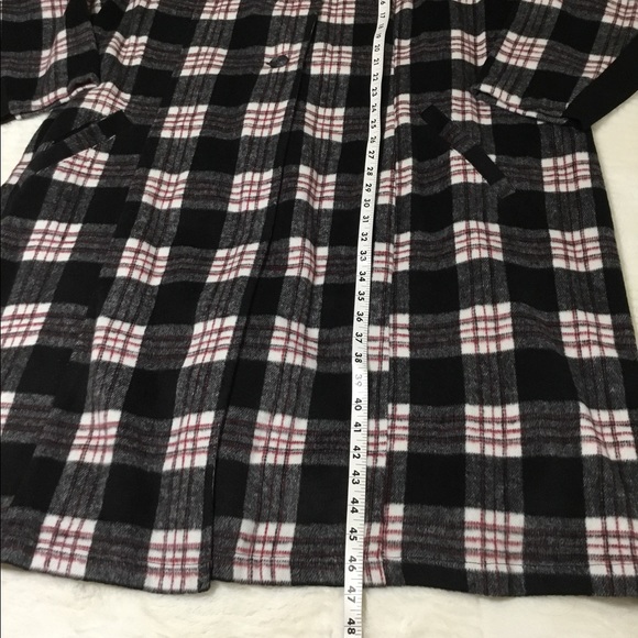 Torrid Plaid Black/White Top Coat NWT., Sz.6/6X - Picture 5 of 13